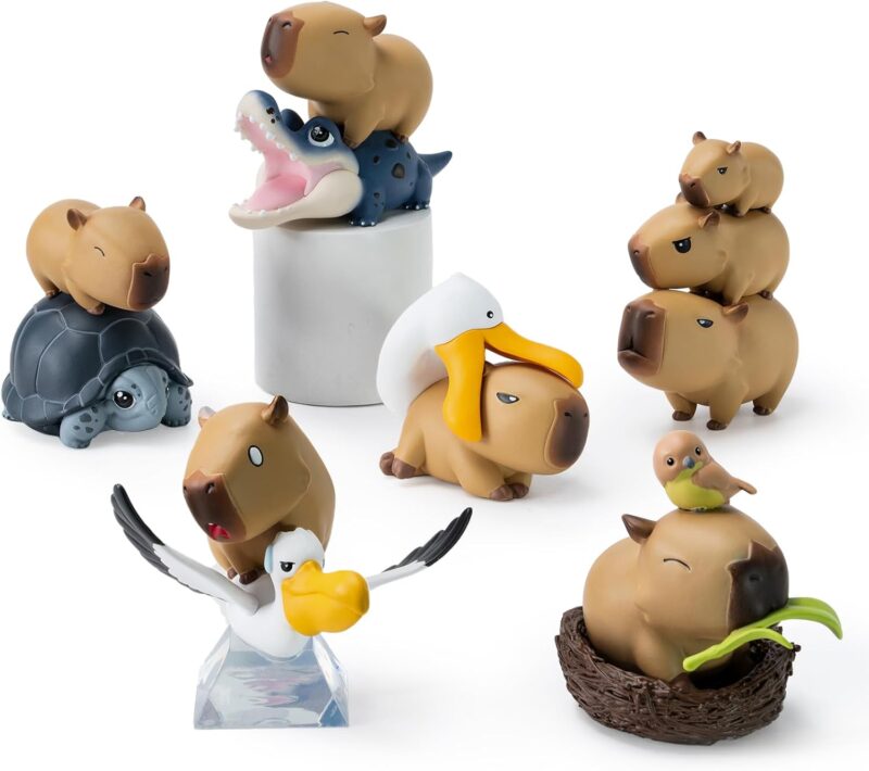 Capybara Series 1PC Blind Box Figures, Random Design Cute Figures Collectible Toys Birthday Gifts