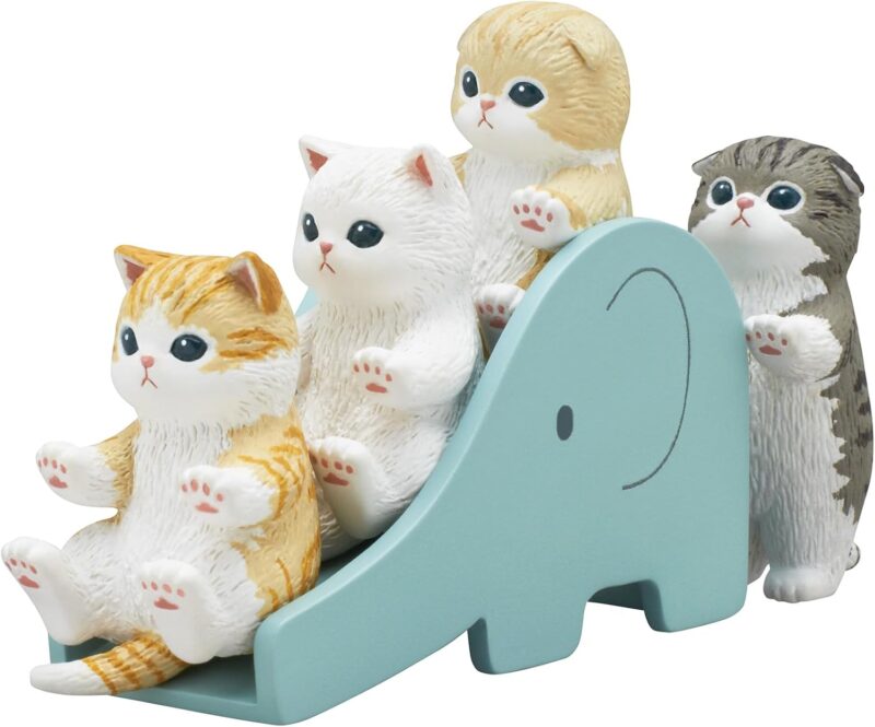 Blind Box - 1 of 4 Collectable Mini Figurines - Fun, Versatile Decoration for Cat Enthusiasts