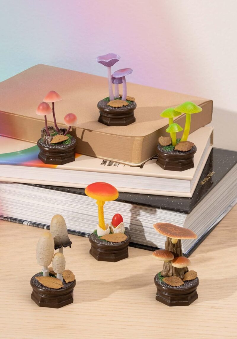 Mushroom Garden Blind Box Version 2- - Beautiful, Lightweight Charms - Blind Box Includes 1 of 6 Collectable Figurines - Authentic Japanese Design - Made from Durable Plastic, - Image 2